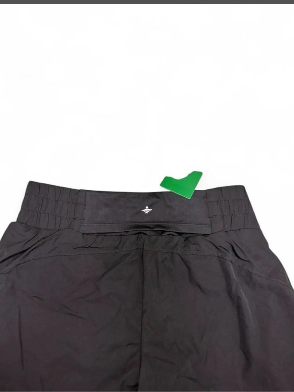HALARA Black Women's Athletic Shorts with Smocked Waist